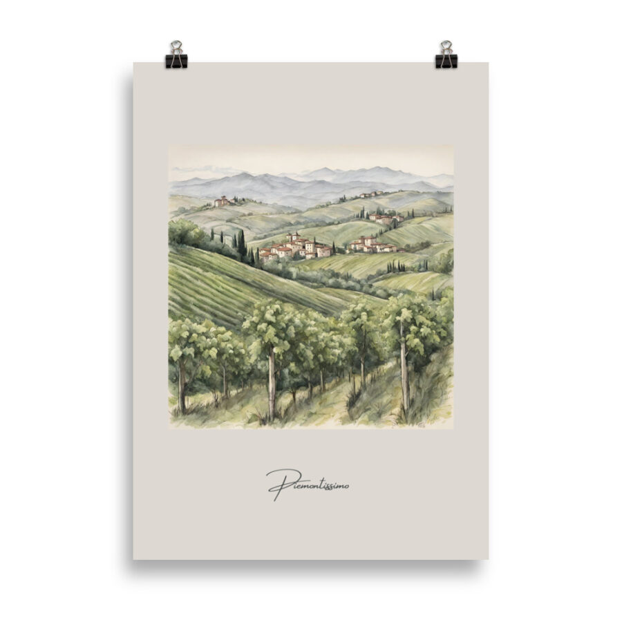 Poster - Piemonte rolling hills beige - Image 2
