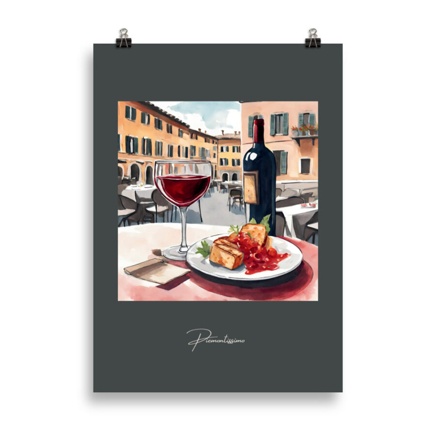 Poster - Wineperitivo in an Italian piazza green - Image 2