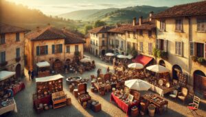 Antique markets Piemonte Italy