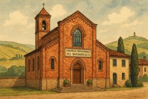 Barbaresco enoteca wine church