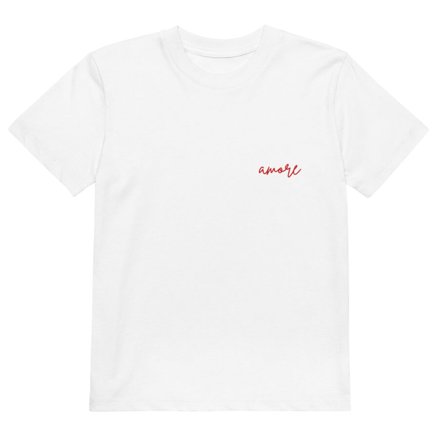 Mini amore Embroidered kids t-shirt
