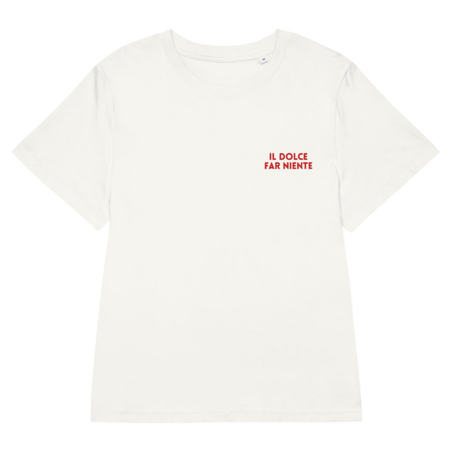 Il Dolce far niente embroidered Women’s t-shirt